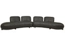 Ver imagem 2 de Sofá de Couro Onix Big Chaise 4,20 M Soft Charcoal - Mempra