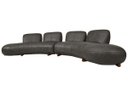 Ver imagem 1 de Sofá de Couro Onix Big Chaise 4,20 M Soft Charcoal - Mempra