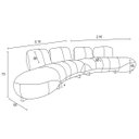 Ver imagem 5 de Sofá de Couro Onix Big Chaise 4,20 M Soft Charcoal - Mempra