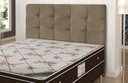 Ver imagem 2 de Cabeceira para Cama Box Casal Clean 1400mm Suede Marrom Taupe - Luma