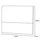 Ver imagem 3 de Cabeceira para Cama Box Casal Clean 1400mm Suede Marrom Taupe - Luma