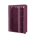 Ver imagem 2 de Organizador Guarda Roupa Armario Portatil 5 Niveis Suporte Cabideiro Roupas Casacos Sapatos Brinqued