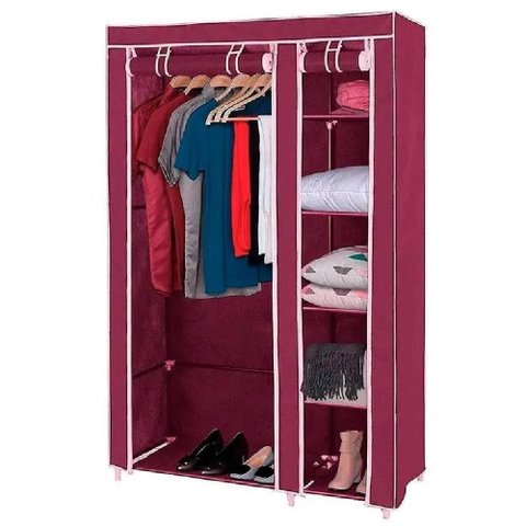 Organizador Guarda Roupa Armario Portatil 5 Niveis Suporte Cabideiro Roupas Casacos Sapatos Brinqued