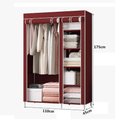 Ver imagem 5 de Organizador Guarda Roupa Armario Portatil 5 Niveis Suporte Cabideiro Roupas Casacos Sapatos Brinqued