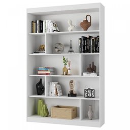 Kit 2 Peças com Escrivaninha em L e Estante para Livros Andorra Espresso Móveis - 3