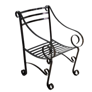 Poltrona para Jardim Área Externa Pequena em Aço Carbono