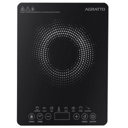 Fogão Cooktop de Indução Uma Boca Elétrico Toch Screen Display Digital Timer Agratto Acki01i - 1