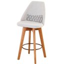 Ver imagem 4 de Kit 02 Banquetas Bege Claro E Almofada Zigzag