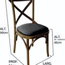 Ver imagem 4 de Cadeira Xis em Madeira Maciça de Eucalipto Factor