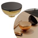 Ver imagem 1 de Puxador Orani 1660 - Grafite/ Dourado Real - 30mm