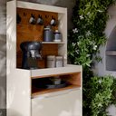 Ver imagem 5 de Aparador Buffet Cantinho do Café Flow 2 Portas com Pés em Madeira - Rede Móveis