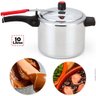 Panela de Pressão 10 Litros Polida Alumínio Grande Inmetro Alegrete - 1