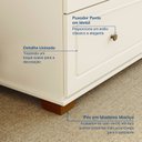 Ver imagem 7 de Conjunto Dormitório 1 Cama Casal 1 Mesa de Cabeceira 1 Cômoda Ananda CabeCasa MadeiraOriginals