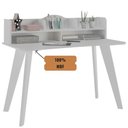 Ver imagem 5 de Mesa Escrivaninha com Nichos Sofia Branco