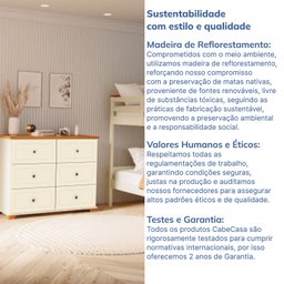 Conjunto Dormitório 1 Beliche 1 Cômoda Ananda CabeCasa MadeiraMadeira - 11