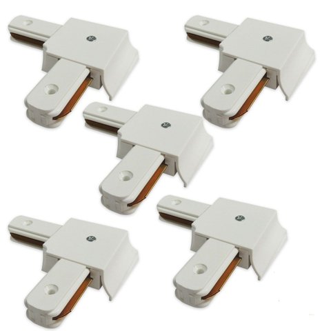 Kit 05 Emendas para Trilho Eletrificado "L" Branco