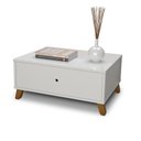 Ver imagem 3 de Mesa de Centro 1 Gaveta Retro Branco Camboja
