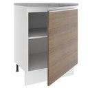 Ver imagem 5 de Balcão Armário de Cozinha 60 cm 1 Porta Branco/Rustic Glamy Madesa