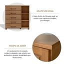 Ver imagem 5 de Conjunto Cômoda 5 Gavetas + Moldura com Espelho 100% Madeira Maciça - Linha Ouro Finestra Móveis