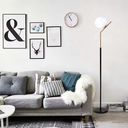 Ver imagem 4 de Luminária Piso Chão 164cm Jabuticaba Globo Vidro 15cm Poste Coluna Gimpo Kjtd-707-gold-preto