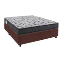 Ver imagem 1 de Cama + Box Marrom e Colchão D33 Casal - Iso100 Ortobom