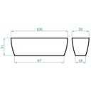 Ver imagem 4 de Vaso Planta 100x30 Jardineira Floreira Polietileno - MARROM CHOCOLATE 020