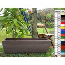 Ver imagem 2 de Vaso Planta 100x30 Jardineira Floreira Polietileno - MARROM CHOCOLATE 020