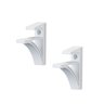Kit 2 Suportes Belle Decore para Prateleira Mdp 1,5 Cm Branco - 1