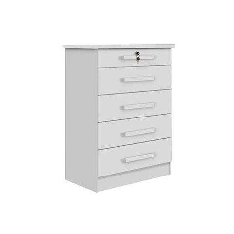 Cômoda 5 Gavetas Branco Copacabana