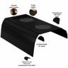 Esteira para Sofá Braço Porta Copo Suporte Celular Bandeja I02 Flexível Preto - Lyam Decor - 3