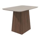 Ver imagem 1 de Mesa de Jantar 120cm Nevada Lopas - Imbuia Naturale/off White