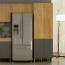 Ver imagem 4 de Lavanderia Modulada Armário Multiuso, Balcão e Armário Aéreo Dakota