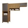 Lavanderia Modulada Armário Multiuso e 2 Armários Aéreos Torino - 2