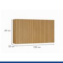 Ver imagem 7 de Lavanderia Modulada 2 Armários Aéreos e Balcão 120cm Dakota Bege/Cinamomo/Off White