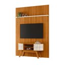Ver imagem 1 de Painel Piso Teto New Interlagos com Rack Bancada Atlanta New Silverstone Cinamomo Off White- Madetec