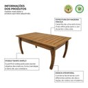 Ver imagem 2 de Mesa de Centro Polo 80x40 Madeira Maciça Design Moderno Móvel Decorativo para Ambiente Freijó