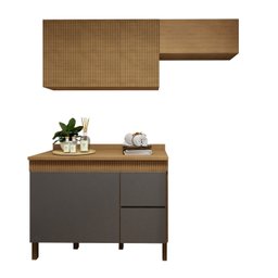 Lavanderia Modulada 2 Armários Aéreos e Balcão 120cm Dakota - 2