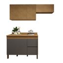 Ver imagem 2 de Lavanderia Modulada 2 Armários Aéreos e Balcão 120cm Dakota