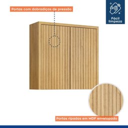 Lavanderia Modulada 2 Armários Aéreos e 2 Balcões Torino  - 13