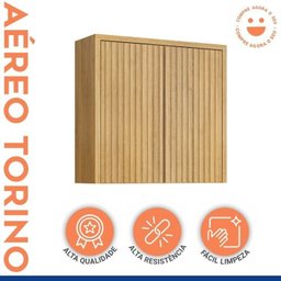 Lavanderia Modulada 2 Armários Aéreos e 2 Balcões Torino  - 12