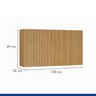 Lavanderia Modulada Balcão e 2 Armários Aéreos com Portas Frisado Dakota - 8