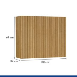 Lavanderia Modulada Balcão e 2 Armários Aéreos com Portas Frisado Dakota - 16