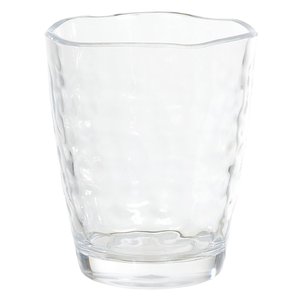 Copo Acrilico 410ml Martelado Incolor Florarte