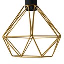 Ver imagem 3 de Kit 10 Arandela Diamante Poptem 1 Lampada Dourado 29cm