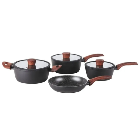 Jogo de Panelas Antiaderente Ceramic Life 4 Peças Sirius com Indução Preto Brinox