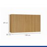 Lavanderia Modulada Balcão e 2 Armários Aéreos com Portas Frisado Dakota - 8