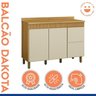 Lavanderia Modulada Balcão e 2 Armários Aéreos com Portas Frisado Dakota - 13