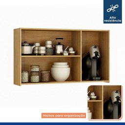 Lavanderia Modulada Balcão e 2 Armários Aéreos com Portas Frisado Dakota - 7