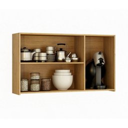 Lavanderia Modulada Balcão e 2 Armários Aéreos com Portas Frisado Dakota - 11