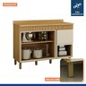 Lavanderia Modulada Balcão e 2 Armários Aéreos com Portas Frisado Dakota - 16